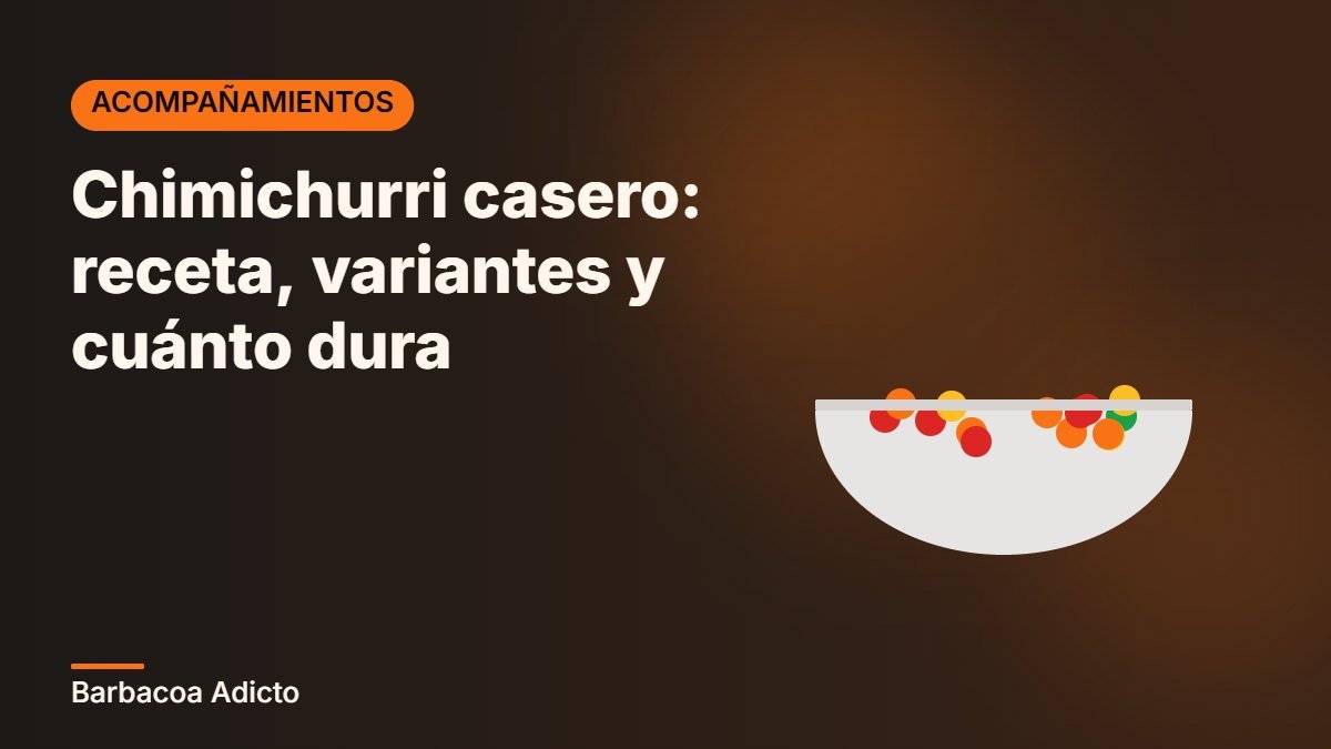 Chimichurri casero: receta, variantes y cuánto dura