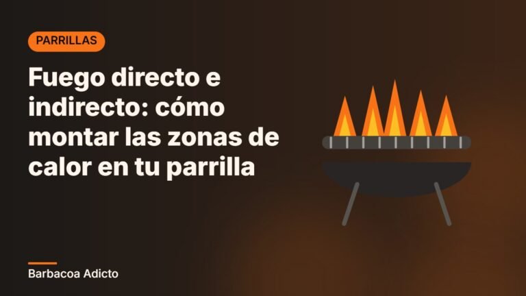 Fuego directo e indirecto: cómo montar las zonas de calor en tu parrilla