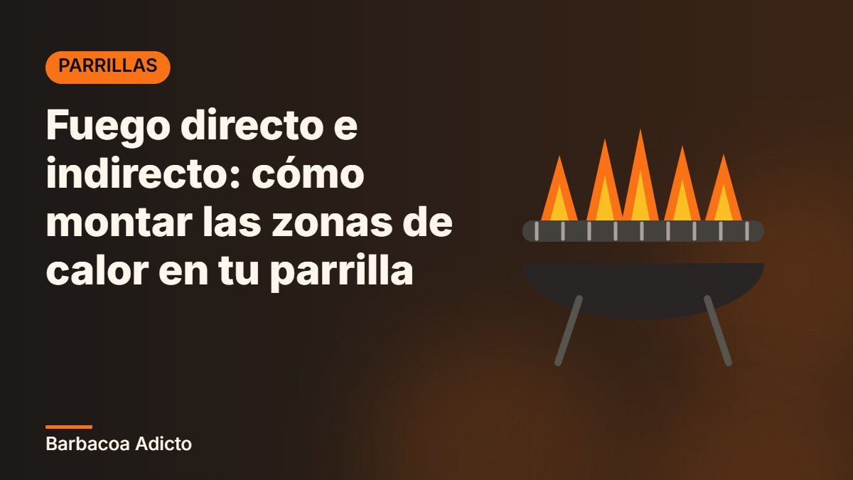 Fuego directo e indirecto: cómo montar las zonas de calor en tu parrilla